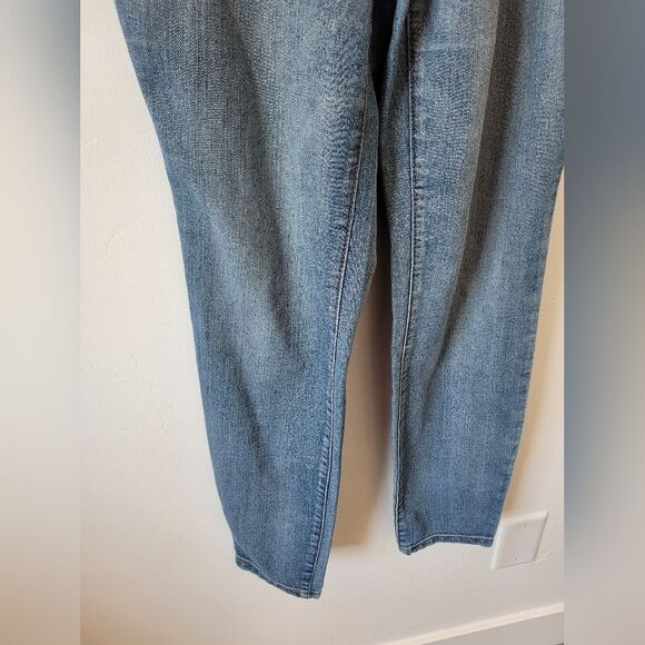 Indigo Blue Maternity Jeans Light Wash Denim Full Panel Stretch High Waist Small - Picture 3 of 6